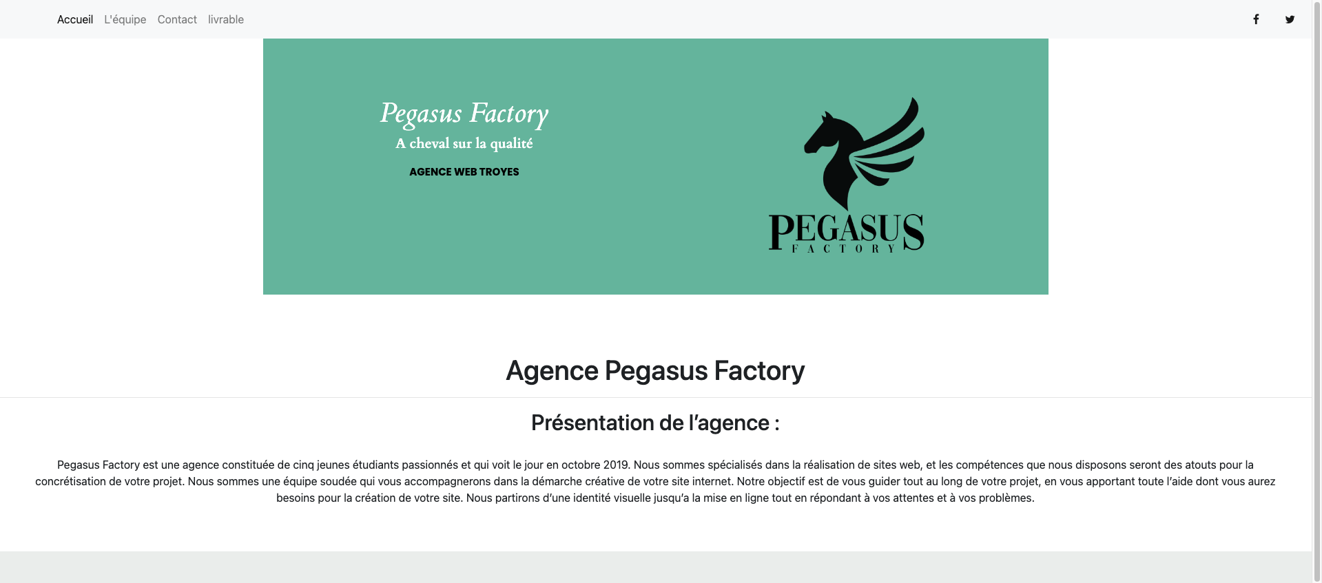 Pegasus Factory agency website